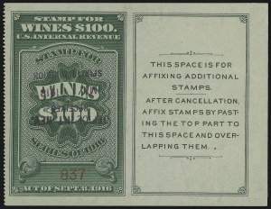 Sale 914, Lot 3120, Revenues