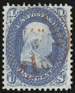 Sale 914, Lot 335, 1861-66 Issue, 1c Blue (63) Sale 914, Lot 335, 1861-66 Issue
