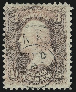 Sale 914, Lot 342, 1861-66 Issue, 3c Pink (64) Sale 914, Lot 342, 1861-66 Issue