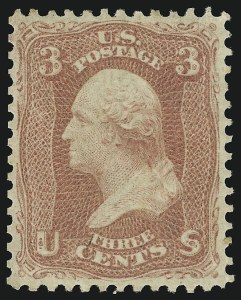 Sale 914, Lot 353, 1861-66 Issue, 3c Rose (65) Sale 914, Lot 353, 1861-66 Issue