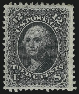 Sale 914, Lot 384, 1861-66 Issue, 12c Black (69) Sale 914, Lot 384, 1861-66 Issue