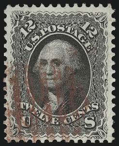 Sale 914, Lot 386, 1861-66 Issue, 12c Black (69) Sale 914, Lot 386, 1861-66 Issue