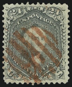 Sale 914, Lot 393, 1861-66 Issue, 24c Steel Blue (70b) Sale 914, Lot 393, 1861-66 Issue