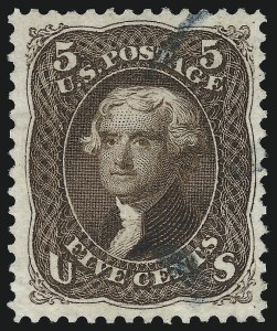 Sale 914, Lot 544, 1875 Re-Issue of 1861-66 Issue