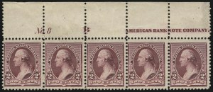 Sale 914, Lot 912, 1890 Small Bank Note Issue (Scott 219 thru 229)