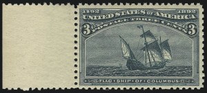 Sale 914, Lot 962, 1893 Columbian Issue, 3c Columbian (232) Sale 914, Lot 962, 1893 Columbian Issue