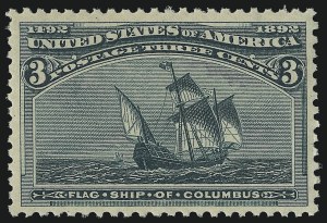 Sale 914, Lot 963, 1893 Columbian Issue, 3c Columbian (232) Sale 914, Lot 963, 1893 Columbian Issue