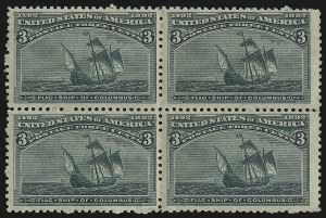 Sale 914, Lot 970, 1893 Columbian Issue, 3c Columbian (232) Sale 914, Lot 970, 1893 Columbian Issue