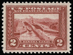 Sale 921, Lot 654, Panama-Pacific Issue