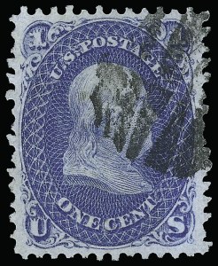 Sale 923, Lot 2233, 1867-68 Grilled Issue