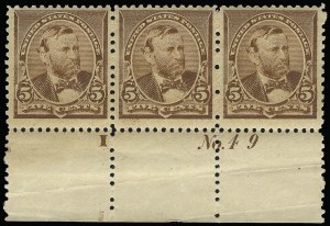 Sale 923, Lot 2434, 1890 Small Bank Note Issue (Scott 219 thru 229)