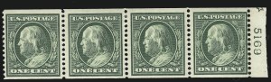 Sale 923, Lot 2734, 1908-09 Washington-Franklin Issues (Scott 331 thru 356)