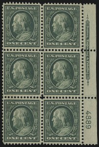 Sale 923, Lot 2755, Washington-Franklin Issues (Bluish Paper)