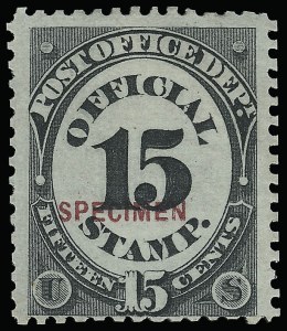 Sale 923, Lot 3245, Official Specimens