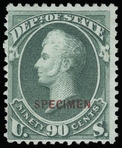 Sale 923, Lot 3247, Official Specimens