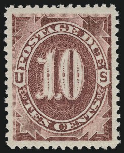 Sale Number 924, Lot Number 134, 1891 American Bank Note Co. Postage Due Issue