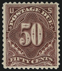 Sale 924, Lot 150, 1894 Unwatermarked Bureau Postage Due Issue