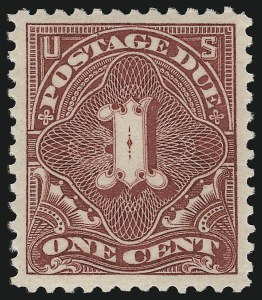 Sale 924, Lot 154, 1895-97 Watermarked Bureau Postage Due Issue