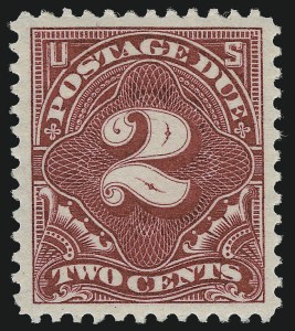 Sale 924, Lot 155, 1895-97 Watermarked Bureau Postage Due Issue
