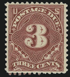 Sale 924, Lot 158, 1895-97 Watermarked Bureau Postage Due Issue