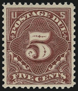 Sale 924, Lot 159, 1895-97 Watermarked Bureau Postage Due Issue