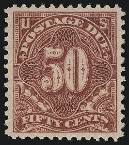 Sale 924, Lot 168, 1895-97 Watermarked Bureau Postage Due Issue
