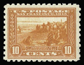 Sale 929, Lot 327, 1913-15 Panama-Pacific Issue (Scott 397 thru 404)