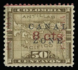 Sale 929, Lot 580, Canal Zone