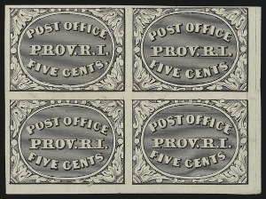 Sale 930, Lot 1003, Essays, Proofs and Specimens: Postmasters` Provisionals thru 1847 Issue