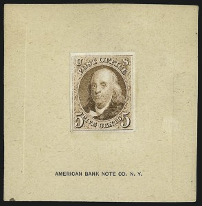 Sale 930, Lot 1021, Essays, Proofs and Specimens: Postmasters` Provisionals thru 1847 Issue