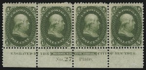 Sale 930, Lot 1064, Essays, Proofs and Specimens: 1861-68 Issues