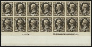 Sale 930, Lot 1150, Essays, Proofs and Specimens: Bank Note Issues