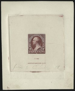 Sale 930, Lot 1209, Essays, Proofs and Specimens: Columbian and Later Issues