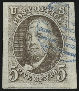 Sale 930, Lot 1284, 1847 Issue (Scott 1-2)