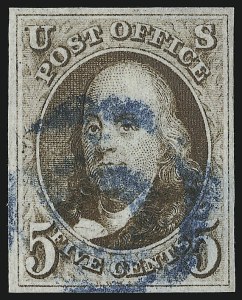 Sale 930, Lot 1290, 1847 Issue (Scott 1-2)