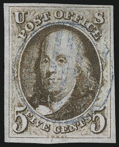 Sale 930, Lot 1298, 1847 Issue (Scott 1-2)
