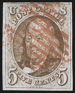 Sale 930, Lot 1301, 1847 Issue (Scott 1-2)