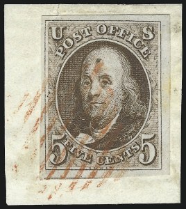 Sale 930, Lot 1306, 1847 Issue (Scott 1-2)