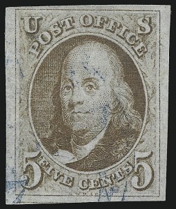 Sale 930, Lot 1308, 1847 Issue (Scott 1-2)