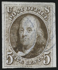 Sale 930, Lot 1312, 1847 Issue (Scott 1-2)