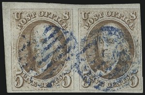 Sale 930, Lot 1327, 1847 Issue (Scott 1-2)