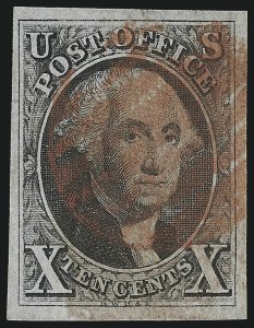 Sale 930, Lot 1344, 1847 Issue (Scott 1-2)