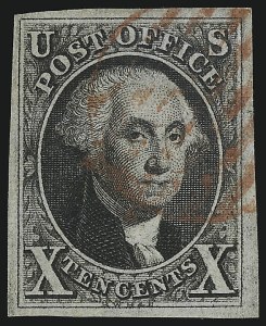 Sale 930, Lot 1353, 1847 Issue (Scott 1-2)