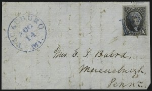 Sale 930, Lot 1356, 1847 Issue (Scott 1-2)