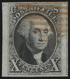 Sale 930, Lot 1358, 1847 Issue (Scott 1-2)