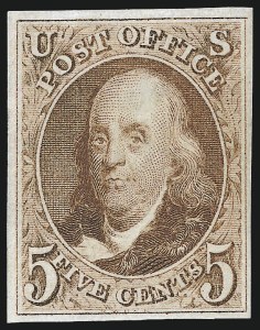 Sale 930, Lot 1361, 1875 Reproduction of 1847 Issue (Scott 3-4)