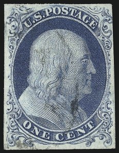 Sale 930, Lot 1367, 1851-56 Issue (Scott 5-17)