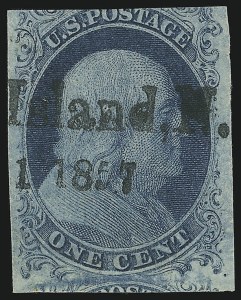 Sale 930, Lot 1370, 1851-56 Issue (Scott 5-17)