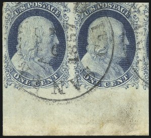 Sale 930, Lot 1373, 1851-56 Issue (Scott 5-17)