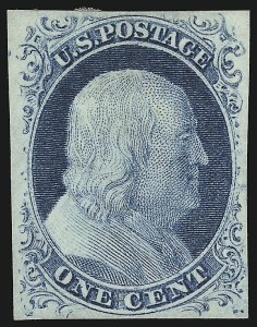 Sale 930, Lot 1387, 1851-56 Issue (Scott 5-17)